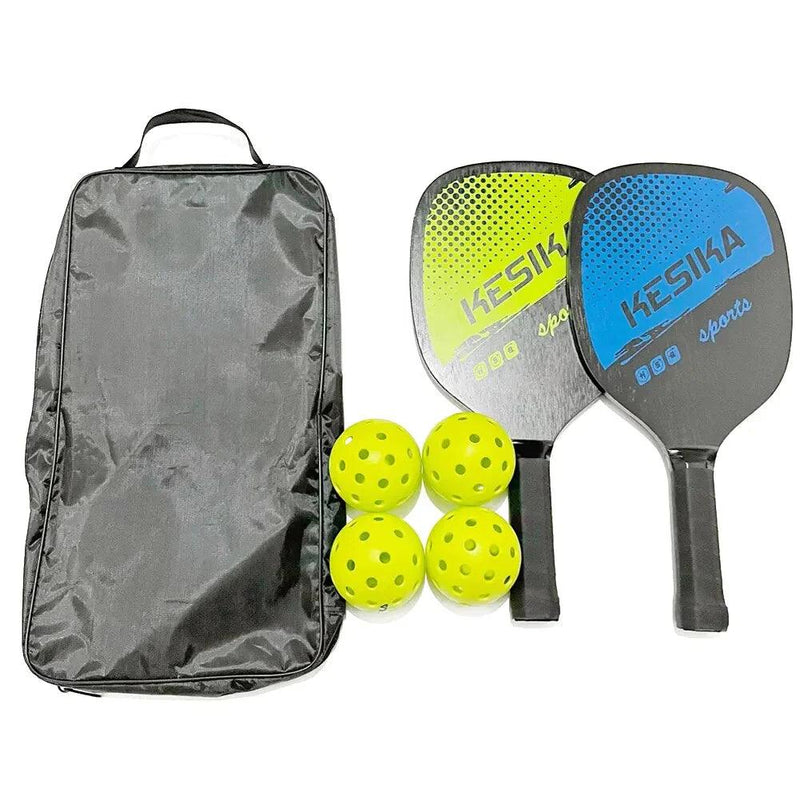 Kit PickleBall Kesika 2 Raquetes 4 Bolinhas 1 sacola - Oneshopp 